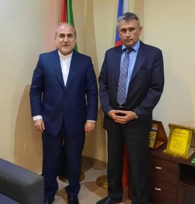 ملاقات سفیر جمهوری اسلامی ایران در سودان با همتای روس
